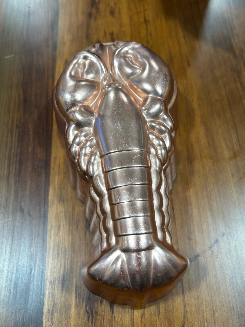 Vintage Copper Lobster Jello Mold